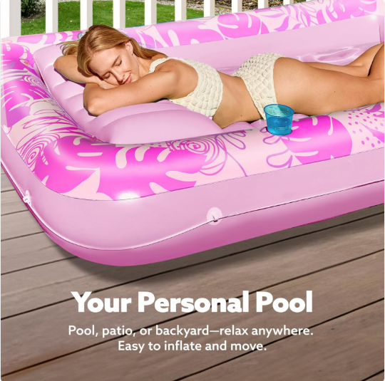 Inflatable Tanning Pool Floating Bed