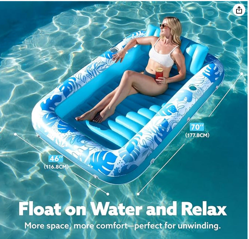 Inflatable Tanning Pool Floating Bed
